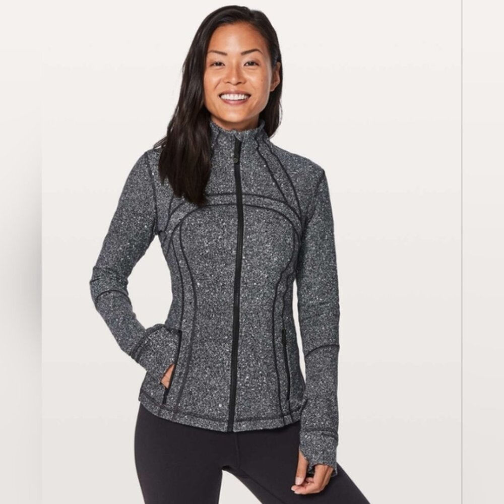 Lululemon Define Jacket Luminesce Splatter White Black